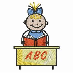 School Days - 4x4 day detailed machine embroidery design perfect for Book Covers