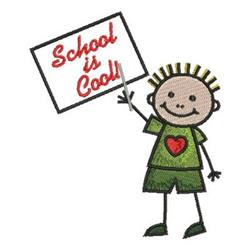 detailed day machine digital embroidery pattern - School Days perfect for Backpacks