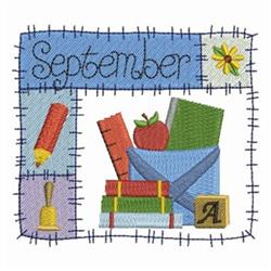 detailed autumn patwork machine embroidery pattern - September Patwork for patchwork quilt blocks