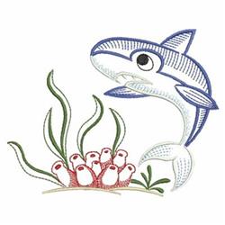 beginner-friendly shark machine embroidery pattern - Shark perfect for Beach Towels