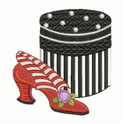 detailed box machine embroidery pattern - Shoe & Hat Box perfect for reusable tote bags
