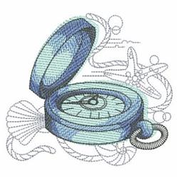 Sketched Compass - 4x4 compa beginner-friendly embroidery design for kitchen aprons