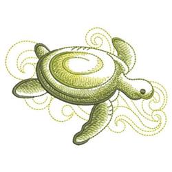 turtle beginner-friendly machine embroidery - Sketched Turtle for reusable tote bags