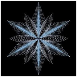 snowflake beginner-friendly machine embroidery - Snow Flake for decorative pillow covers