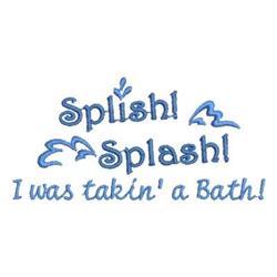Splish Splash Bath - 4x4 bath beginner-friendly embroidery design for reusable tote bags