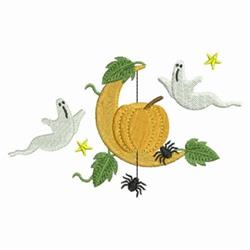 pumpkin beginner-friendly machine embroidery - Spooky Ghosts for patchwork quilt blocks