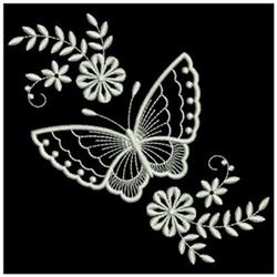 Spring Butterfly - 4x4 butterfly beginner-friendly embroidery design for reusable tote bags