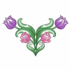 tulip beginner-friendly machine embroidery - Spring Tulips for patchwork quilt blocks