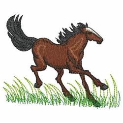Stallion - 4x4 stallion detailed machine embroidery design for Horse Blankets