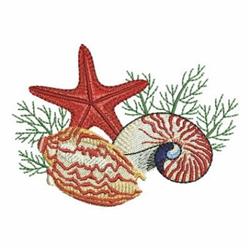 starfish detailed machine embroidery - Starfish & Seashells perfect for Garden Decor