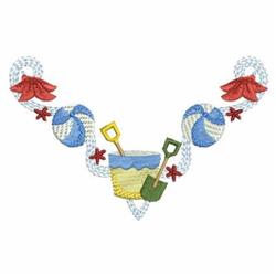 corner beginner-friendly machine embroidery - Summer Fun Corner for kitchen aprons