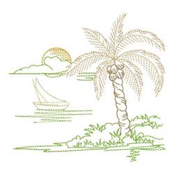 sunflower beginner-friendly machine embroidery - Summer Scene for patchwork quilt blocks