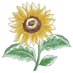 sunflower beginner-friendly machine embroidery - Sunflower perfect for kitchen aprons