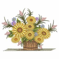 sunflower detailed machine embroidery - Sunflowers perfect for decorative pillow covers