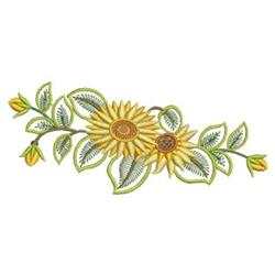 sunflower beginner-friendly machine embroidery - Sunflowers for patchwork quilt blocks