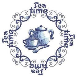 time beginner-friendly machine digital embroidery - Tea Time perfect for kitchen aprons