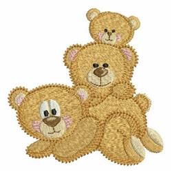 Teddy Bears - 4x4 bear detailed machine embroidery design perfect for Baby Blankets