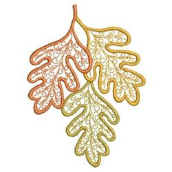 tree beginner-friendly machine embroidery - Three Leaves perfect for Quilt Blocks