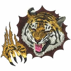 detailed tiger machine digital embroidery pattern - Tigers perfect for Workout Gear