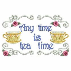 rose detailed machine embroidery - Time For Tea 2 perfect for festive table runners