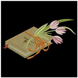 beginner-friendly spring tulip machine embroidery pattern - Tulips for Journal Accents