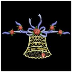 Wedding Bell - 4x4 bell beginner-friendly embroidery design for decorative pillow covers