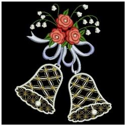 rose detailed machine embroidery - Wedding Bells Ringing perfect for kitchen aprons