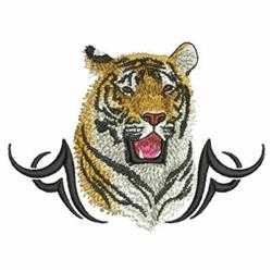 Wild Tiger - 4x4 tiger detailed machine embroidery design perfect for Jackets
