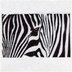detailed face machine embroidery pattern - Zebra Face for decorative pillow covers