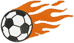 Flaming soccer ball embroidery designs machine embroidery designs at