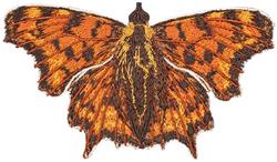 butterfly detailed machine embroidery - Comma small perfect for kitchen tea towels
