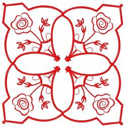 Flower Blocks Embroidery Design