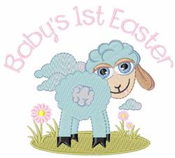 easter detailed machine embroidery - Babys First Easter perfect for reusable tote bags