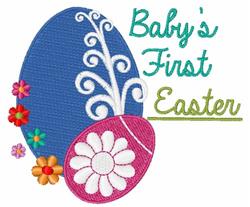 easter detailed machine embroidery - Babys First Easter for decorative pillow covers