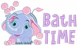 Bath Time - 5x7 time detailed machine embroidery design perfect for Baby Clothes
