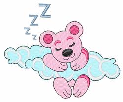 detailed bear machine embroidery pattern - Bear Cloud perfect for Kids Pillows