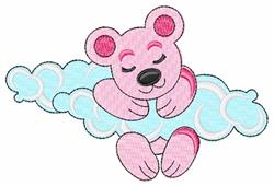 bear detailed machine embroidery - Bear Cloud perfect for Kids Room Decor