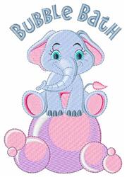 bath detailed machine embroidery - Bubble Bath perfect for Kids Pajamas