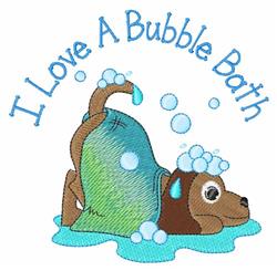 Bubble Bath - 5x7 puppy dog detailed embroidery design for Kids T-Shirts