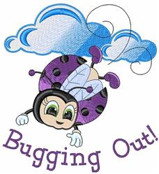 detailed out machine digital embroidery pattern - Bugging Out perfect for Backpacks