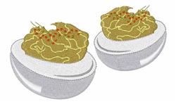 Deviled Eggs - 4x4 egg detailed machine embroidery design perfect for Easter Parties