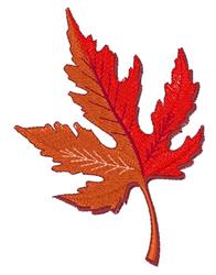 Fall Maple Leaf - 4x4 tree beginner-friendly embroidery design for festive table runners