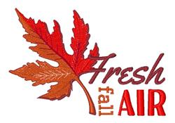 tree detailed machine embroidery - Fall Maple Leaf perfect for reusable tote bags