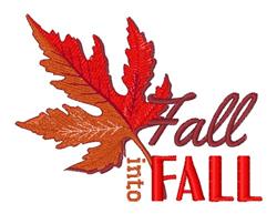 Fall Maple Leaf - 4x4 tree detailed machine embroidery design for festive table runners