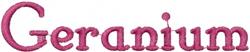 quick stitch geranium machine embroidery pattern - Geranium for kitchen tea towels