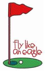Golf Eagle - 5x7 eagle beginner-friendly machine embroidery design for Golf Towels