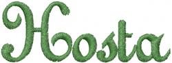 leaf quick stitch machine embroidery - Hosta perfect for decorative pillow covers
