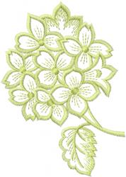 Hydrangea Bundle - 5x7 leaf beginner-friendly embroidery design for decorative pillow covers