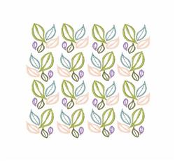 Leaf Pattern - 4x4 leaf detailed machine embroidery design for Kids Clothing