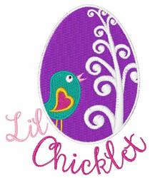 Colorful bird in teal and yellow perched by a whimsical tree on a purple background, perfect for Easter decor.